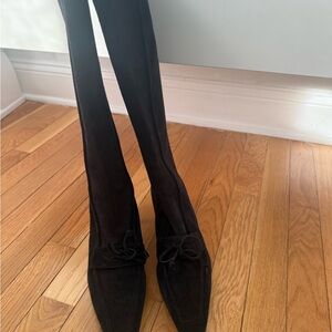 Burberry Black Over the Knee Boots